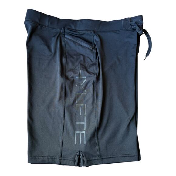 Hylete Above Knee black Shorts Running Gym Shorts elastic waistband size large - Picture 7 of 12